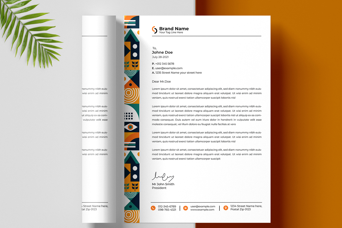 Modern Creative Letterhead