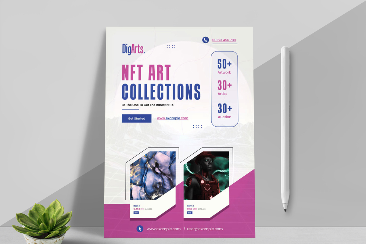 NFT Art Collection Flyer Template