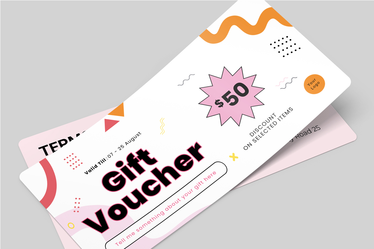 Gift Vouchers Template Layout