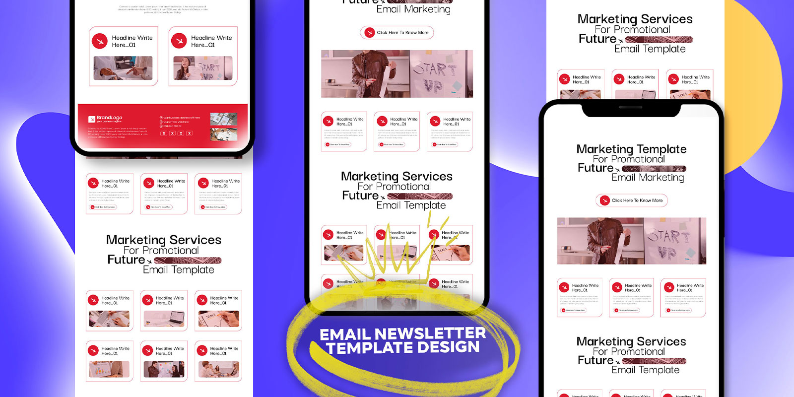 Multipurpose E-commerce Business E-newsletter Email Marketing Template With Landing Page