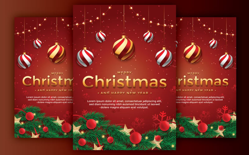 Joyful Wishes and Festive Delights: A Merry Christmas A4 Template to Spread Holiday Cheer!