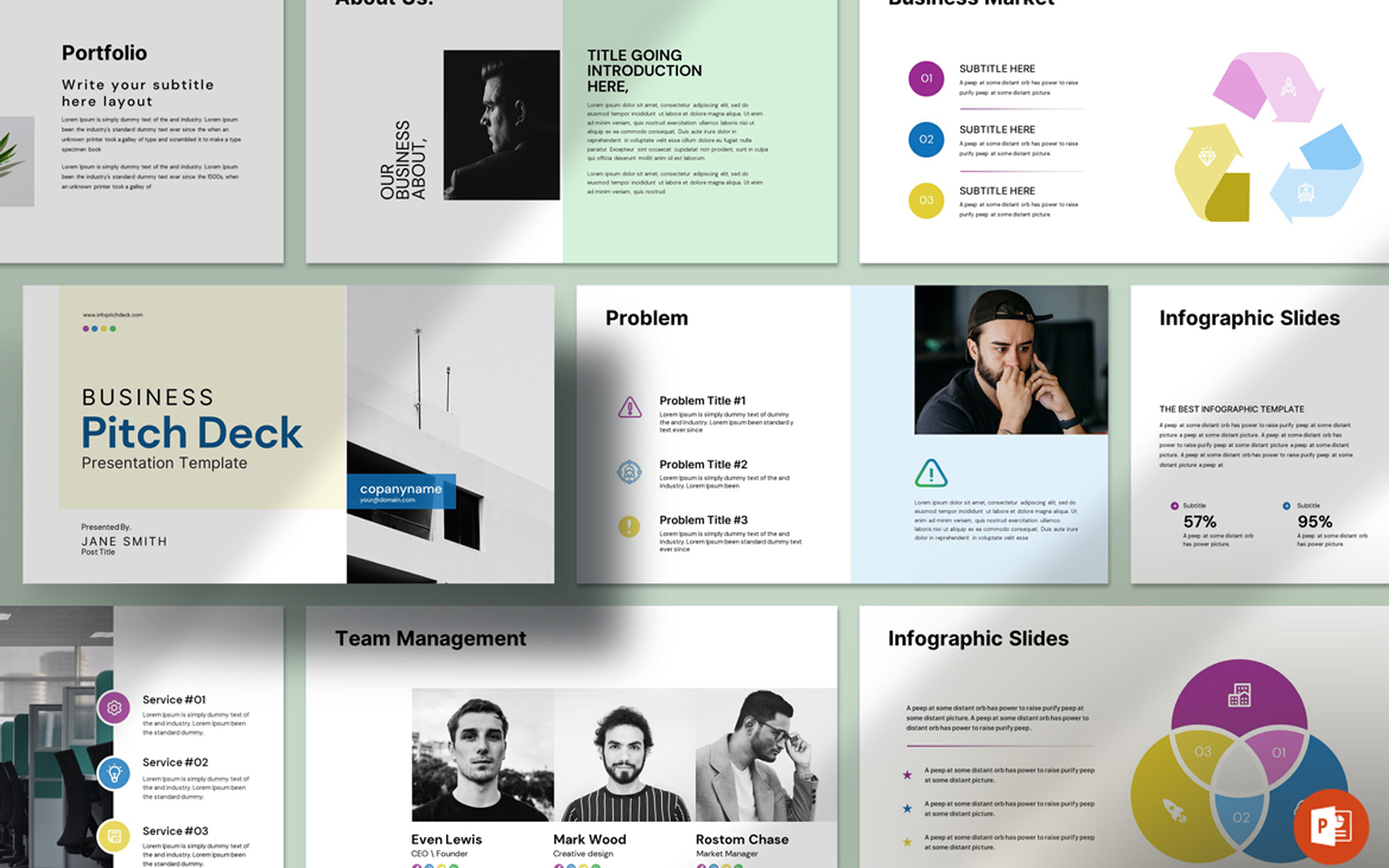 Business Pitch Deck Presentation Template