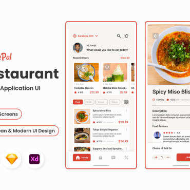 Apps Foods UI Elements 378884