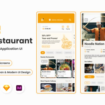 Apps Foods UI Elements 378886