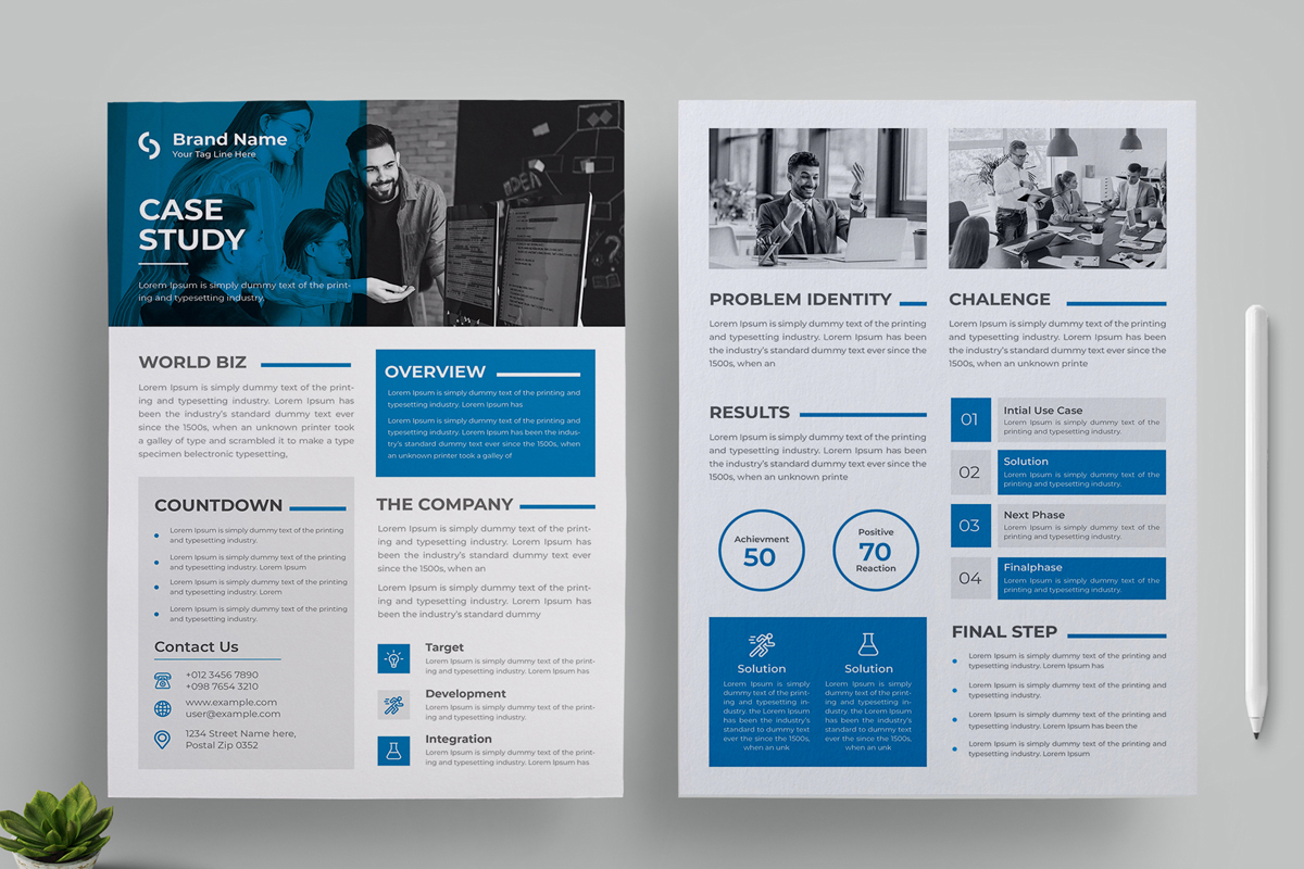 Case Study Template Template Layout