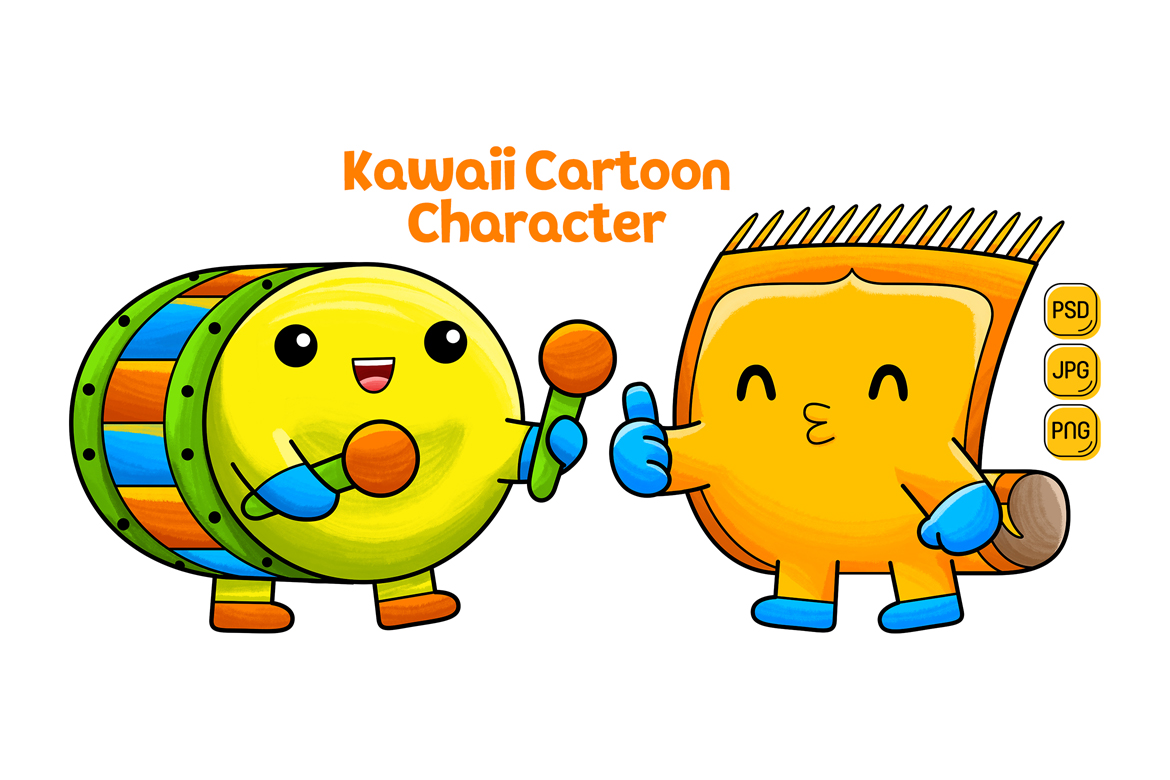 Kawaii Cartoon Character Pack #02