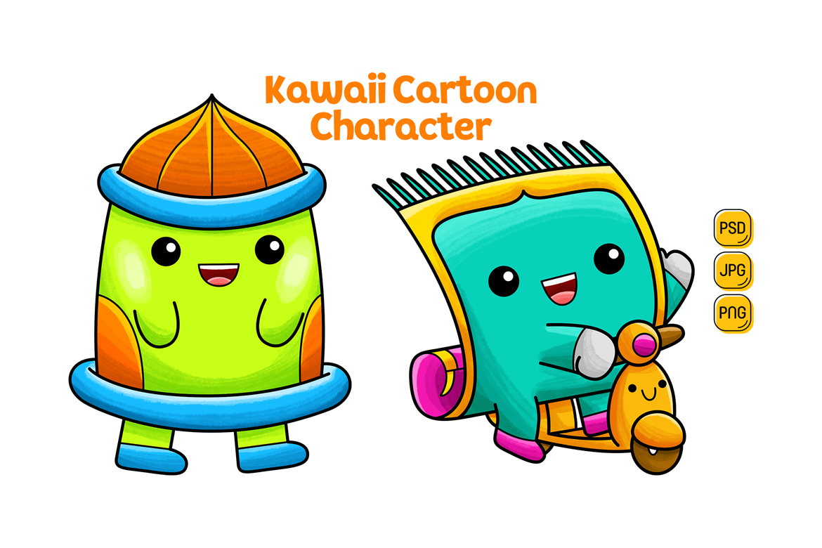 Kawaii Cartoon Character Pack #03