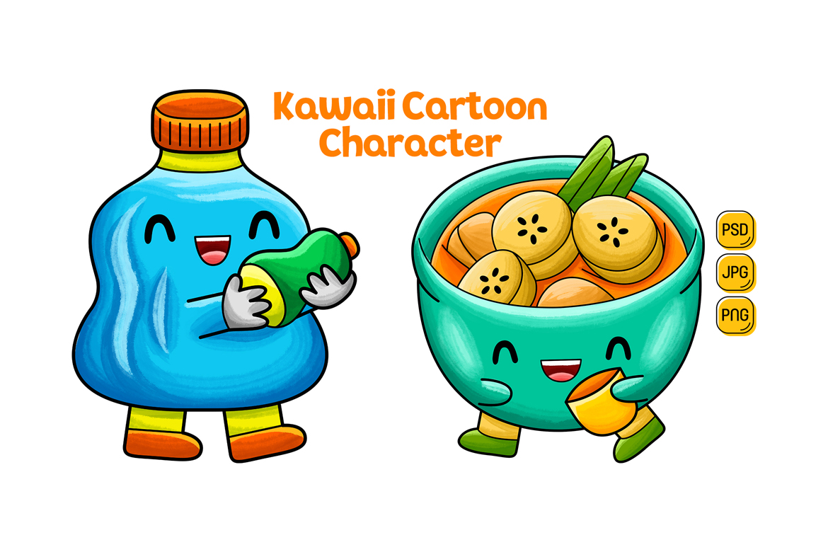 Kawaii Cartoon Character Pack #04