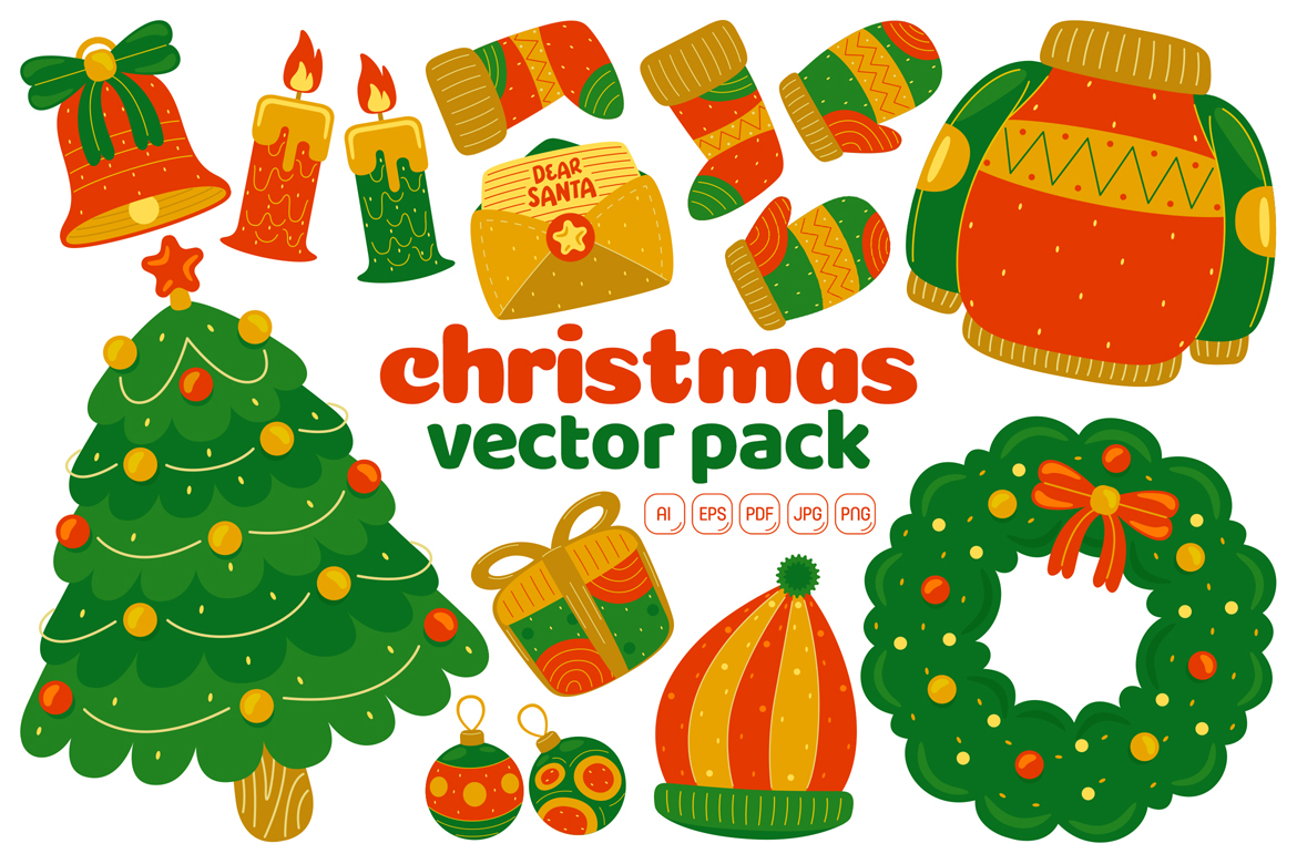 Christmas Vector Illustration Pack #01