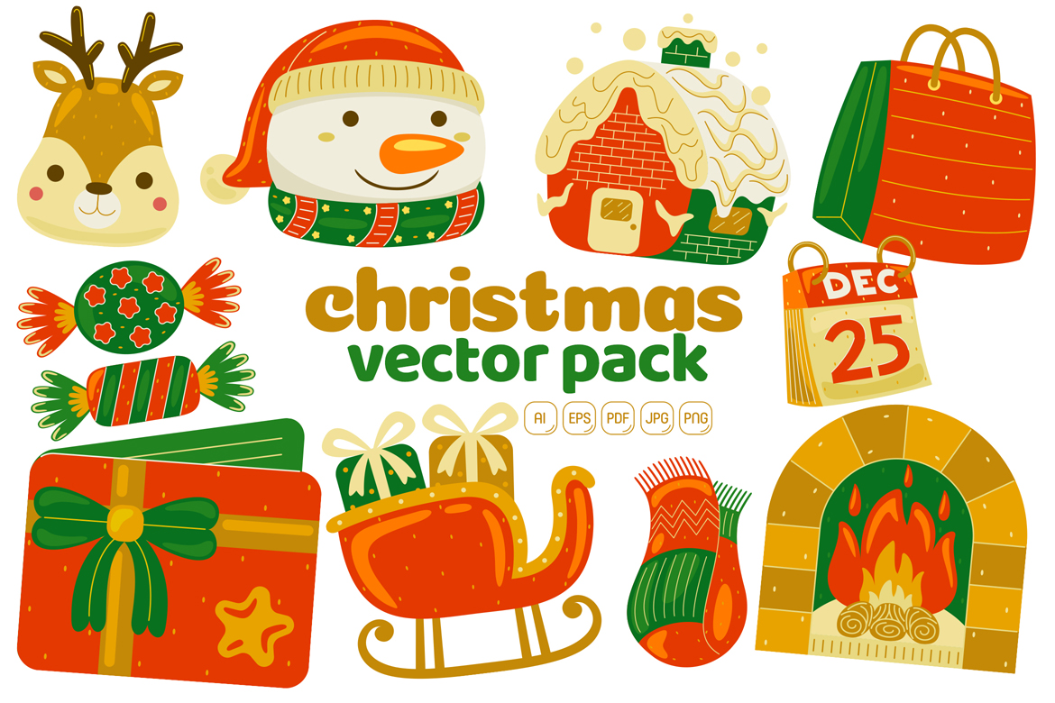 Christmas Vector Illustration Pack #03