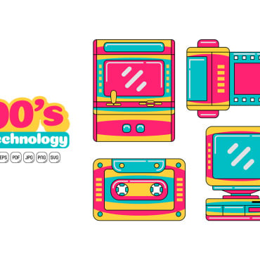 Retro 90s Vectors Templates 379022