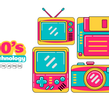 Retro 90s Vectors Templates 379023