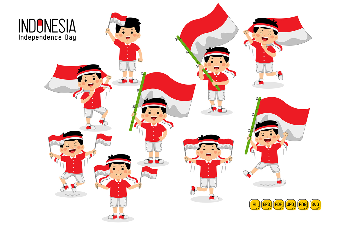 Kids Celebrate Indonesia Independence Day #01