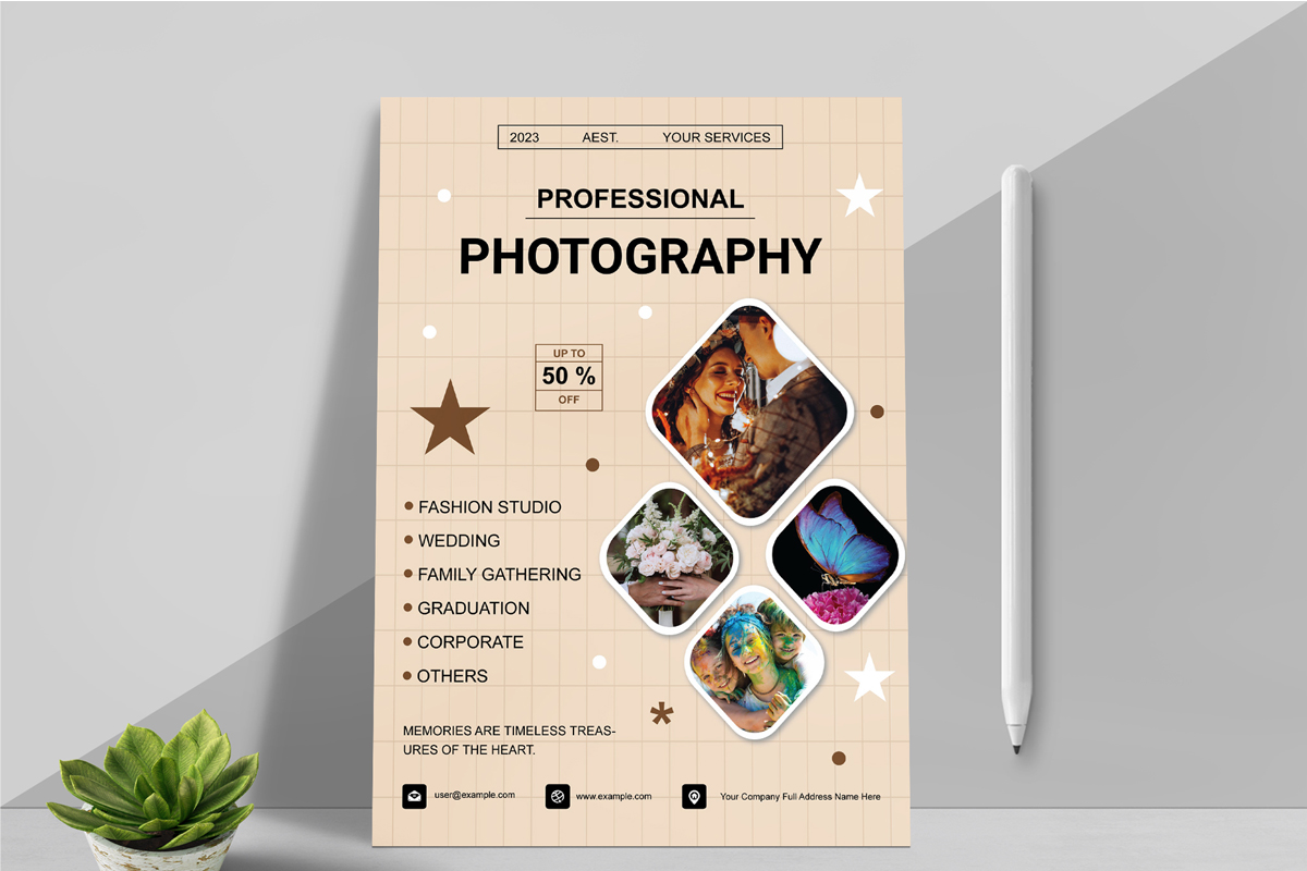 Photography Price List Flyer Templates