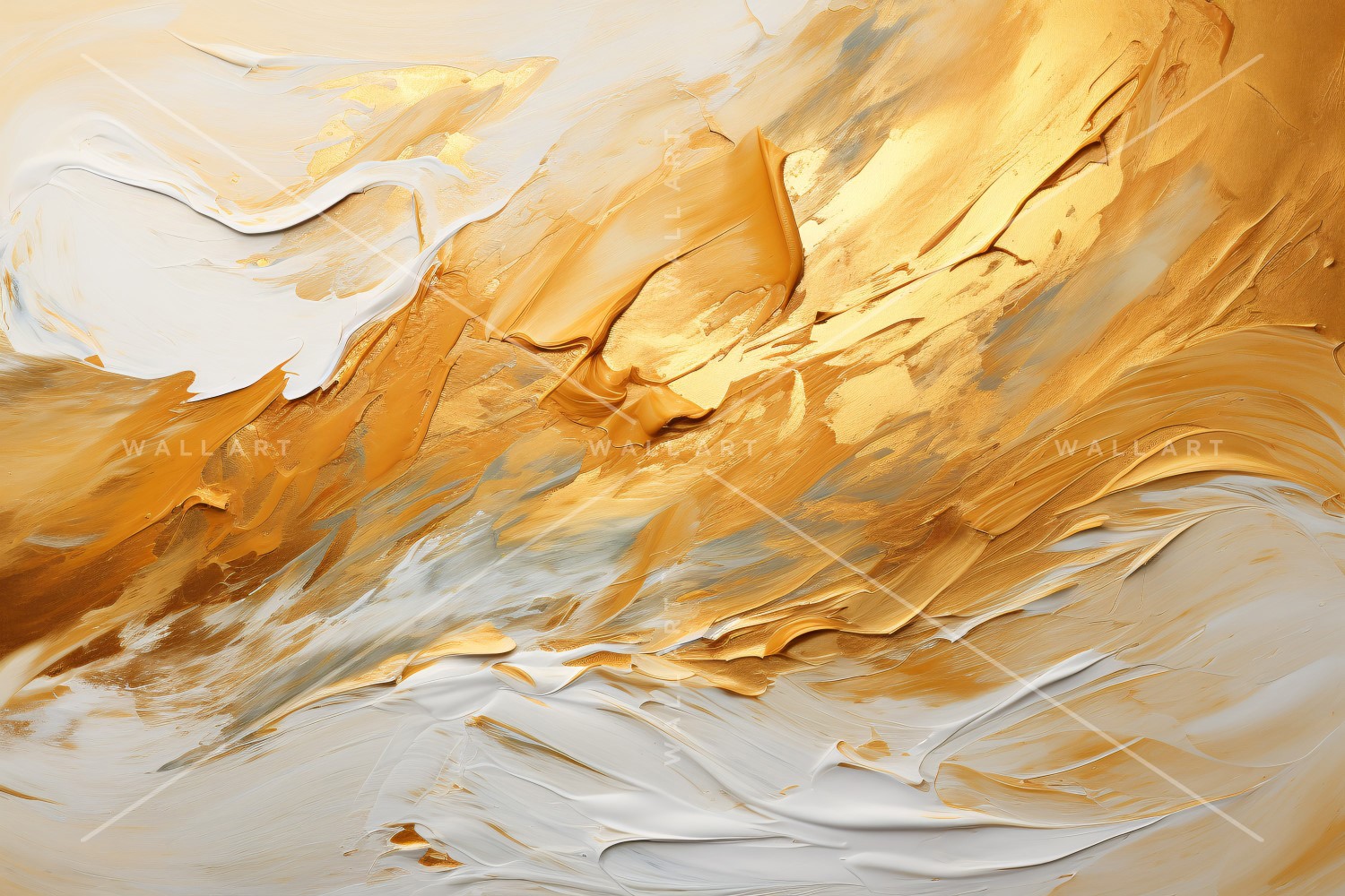 Abstract Art Golden Foil Elegance 2