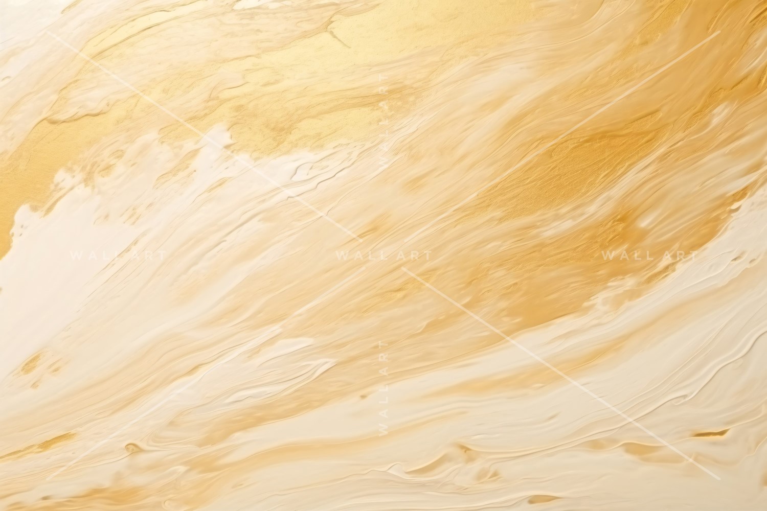 Golden Foil Brush Strokes Artistic Expression 1