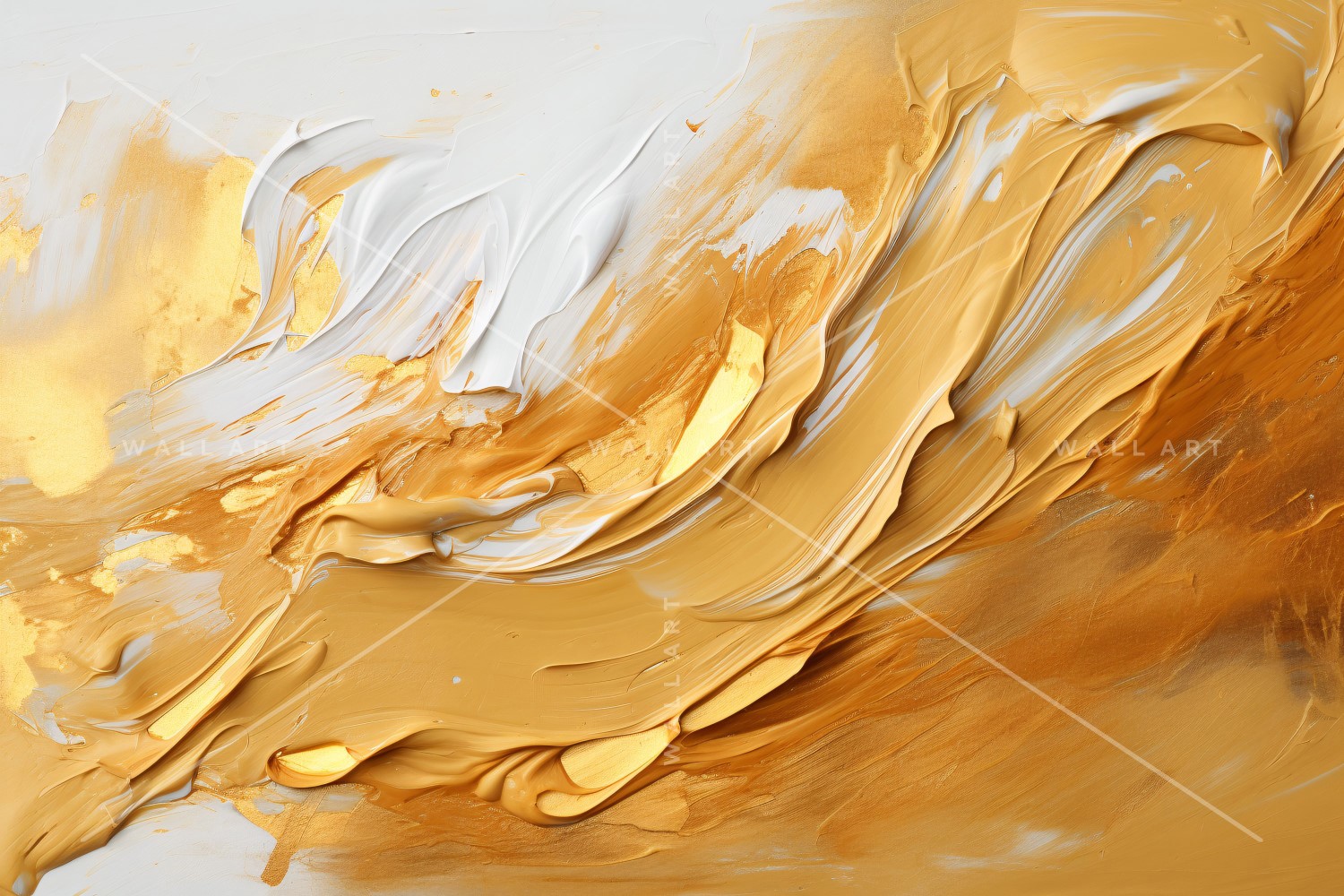 Abstract Art Golden Foil Elegance 1