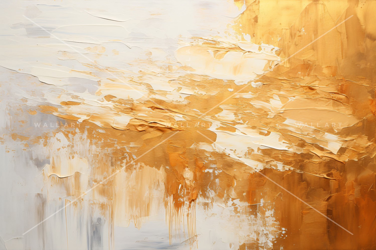 Abstract Art Golden Foil Elegance 4