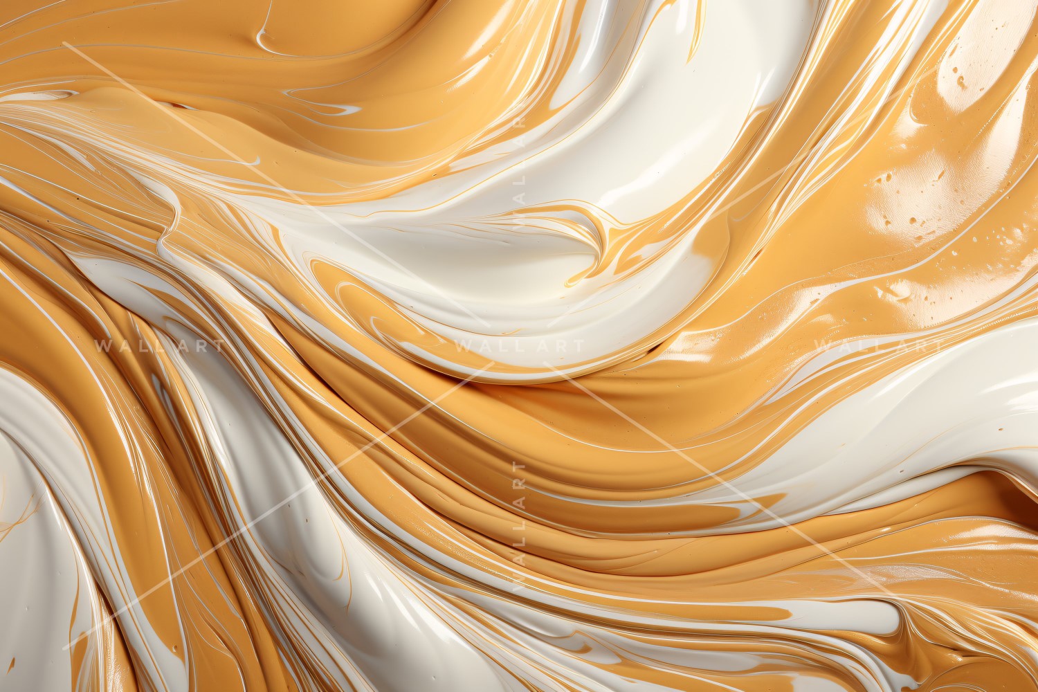 Golden Foil Brush Strokes Artistic Expression 3