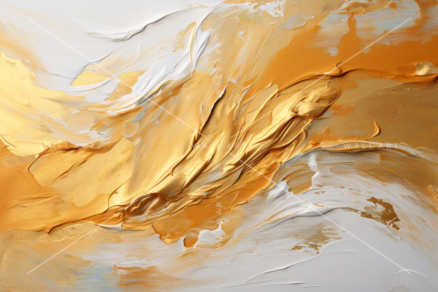 Golden Foil Art Abstract Expressions 2