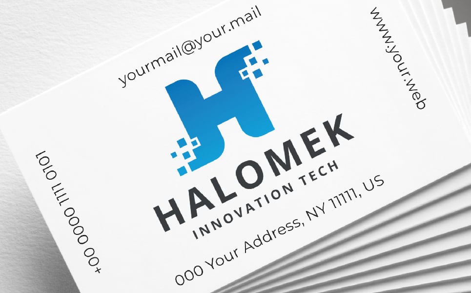 Halomek Letter H Logo Template