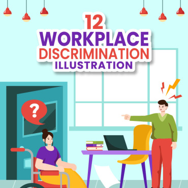 Discrimination Workplace Illustrations Templates 379202