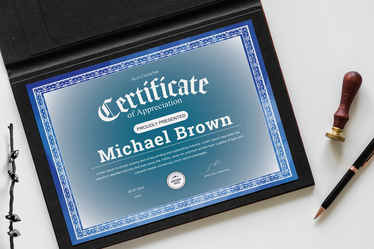 Classic Elegant Certificate Template