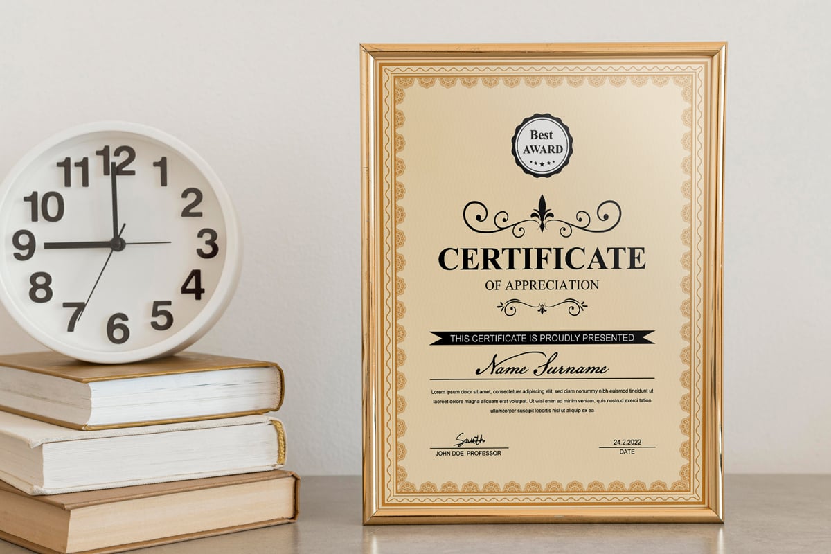 Portrait Certificate Templates