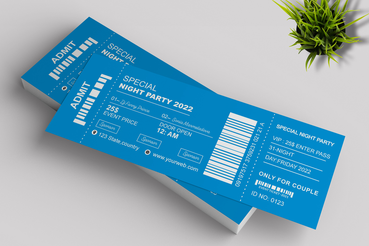 Event Tickets  Layout Template