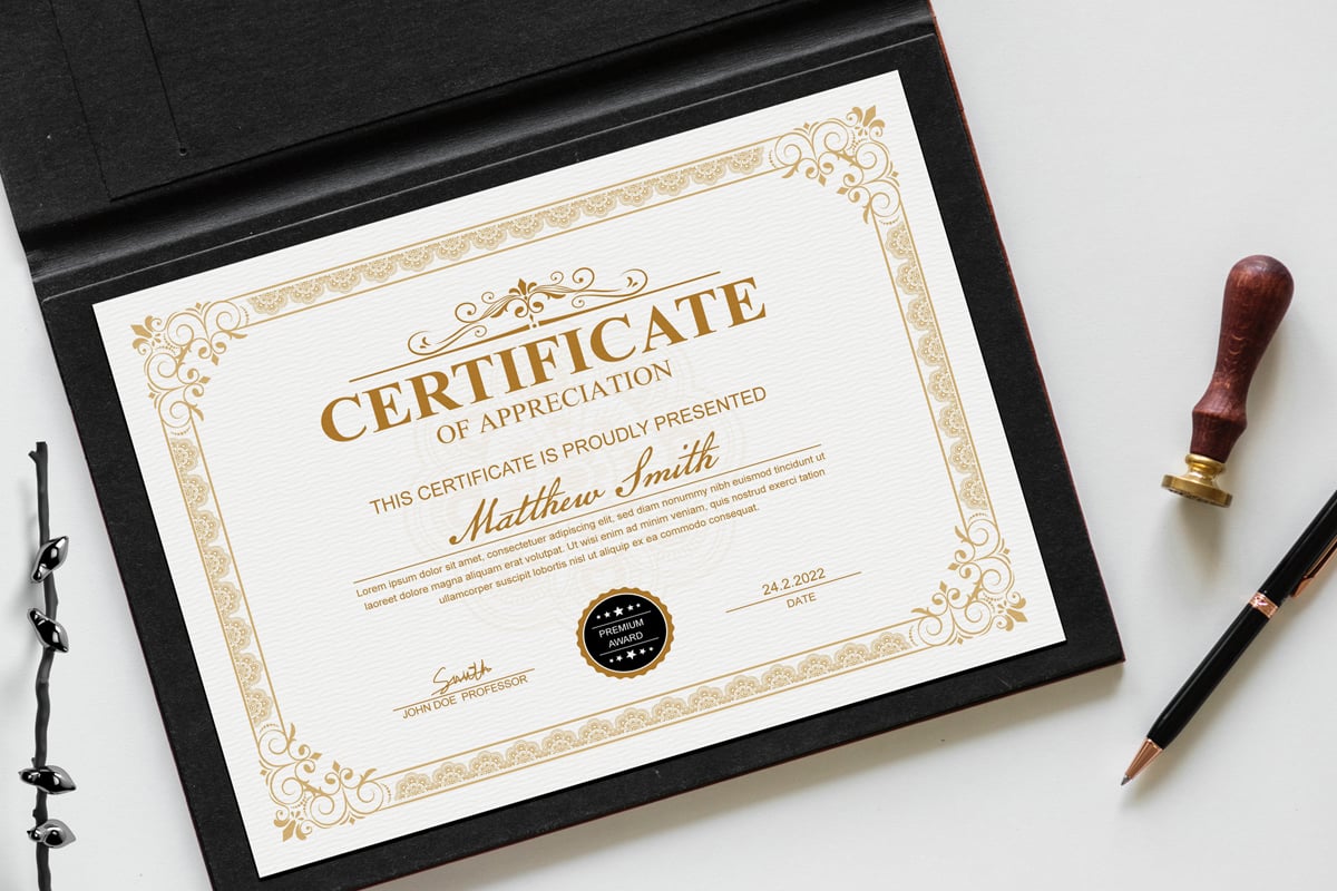 Certificate of Appreciation- Template