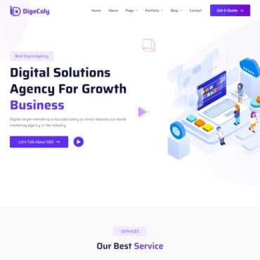 Bootstrap Business Landing Page Templates 379296
