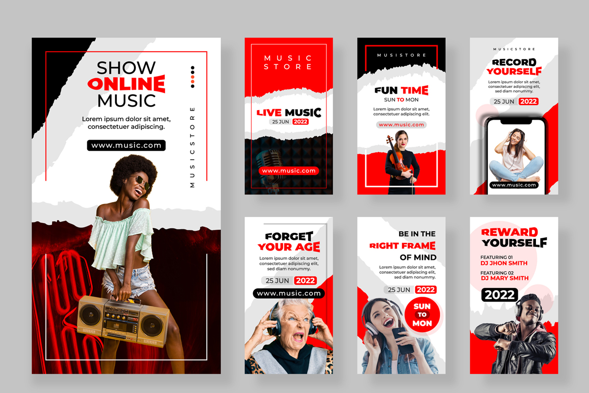 Online Music Show Post Template