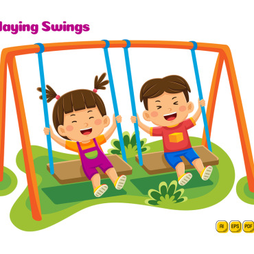 Playground Swing Vectors Templates 379458