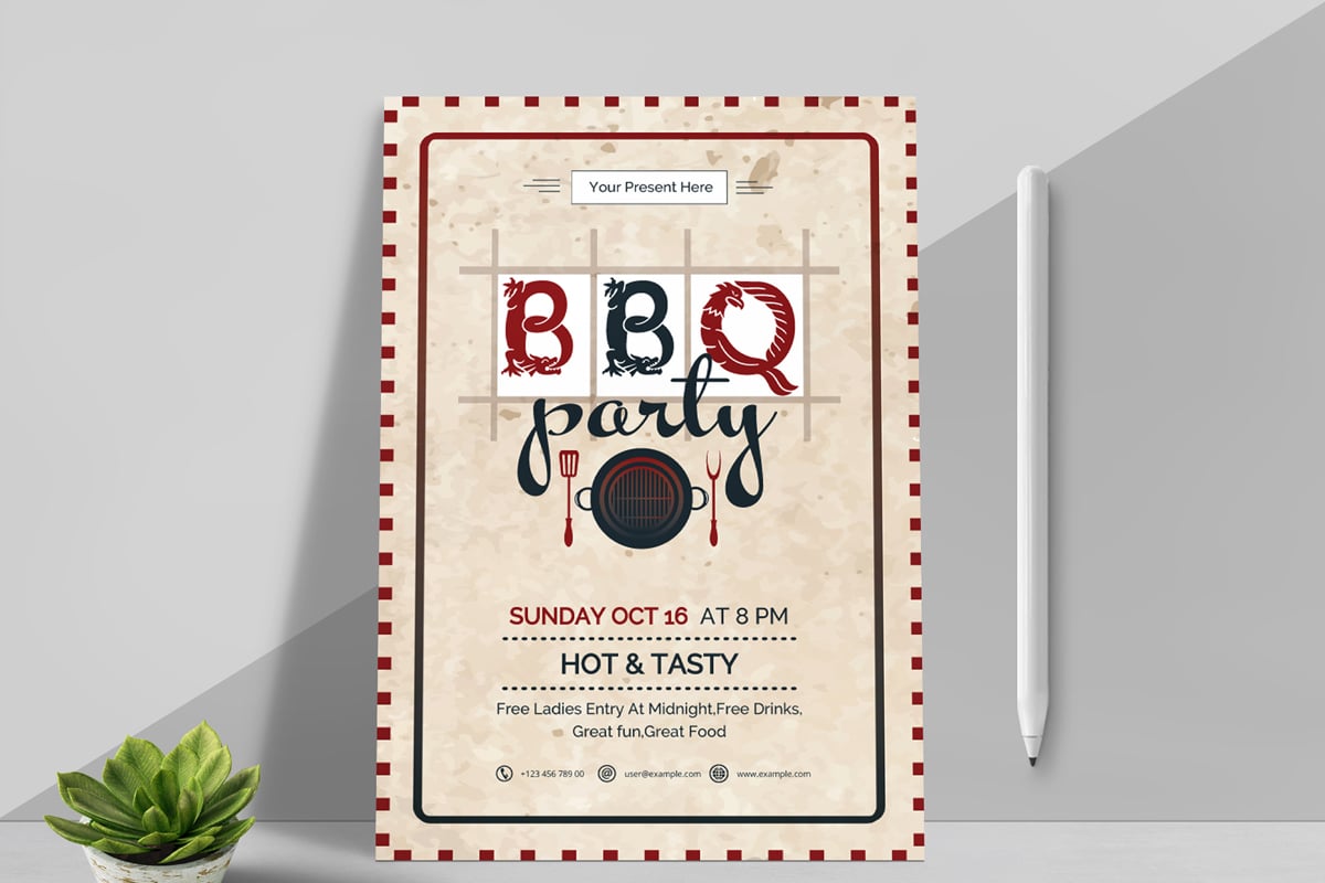 BBQ Barbecue Flyer Template