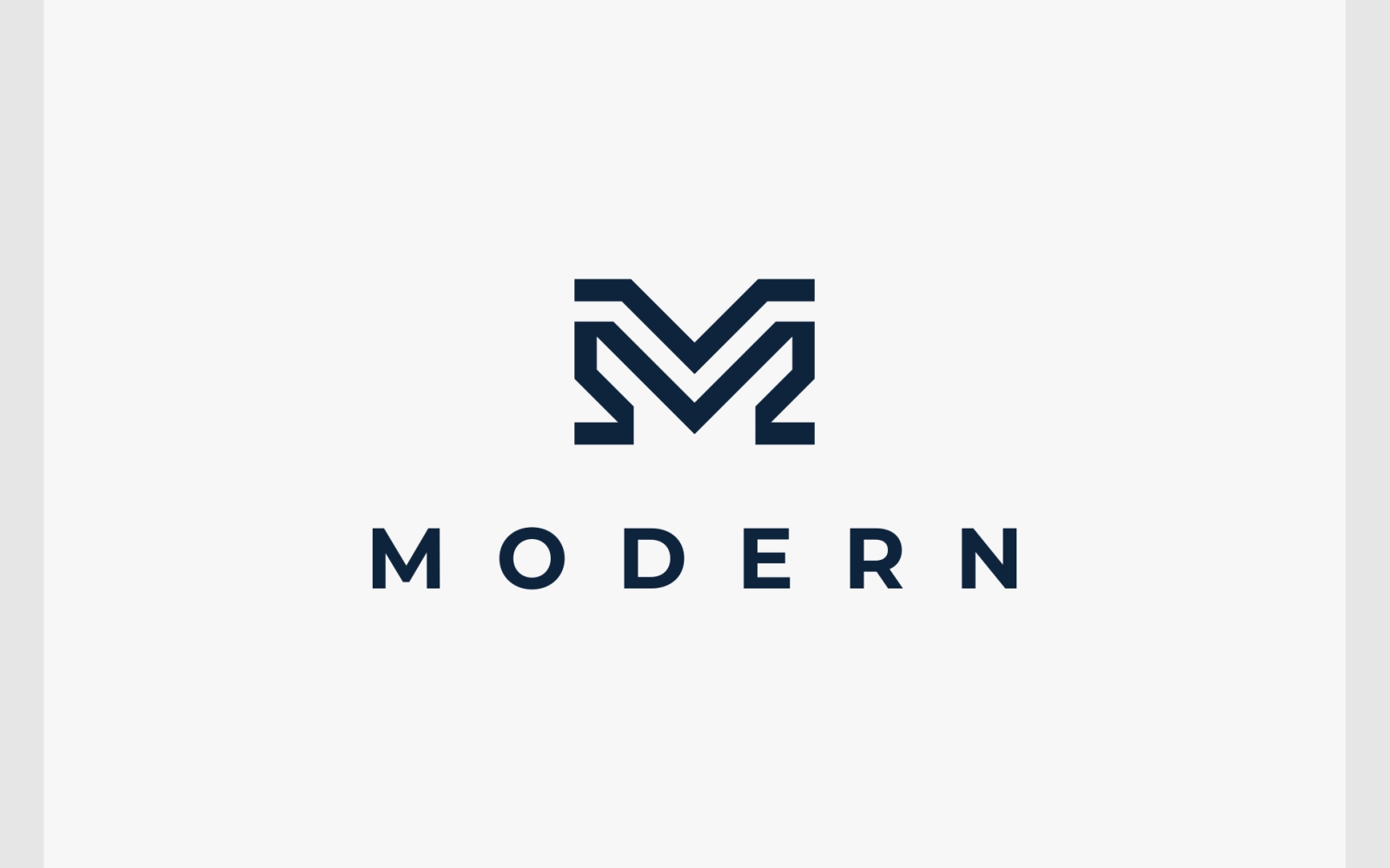 Letter M Initial Monogram Logo