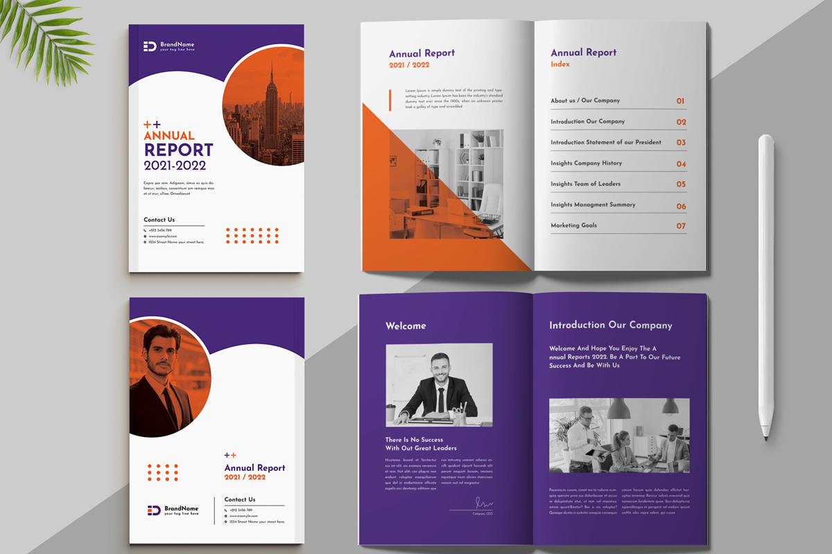 Annual Report Templates  Layout