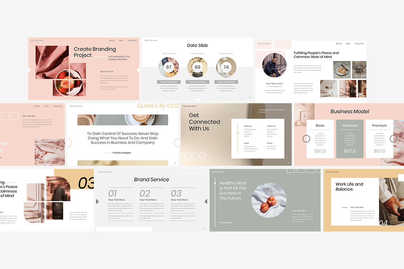 Property Aesthetic Business Proposal Presentation Powerpoint Template
