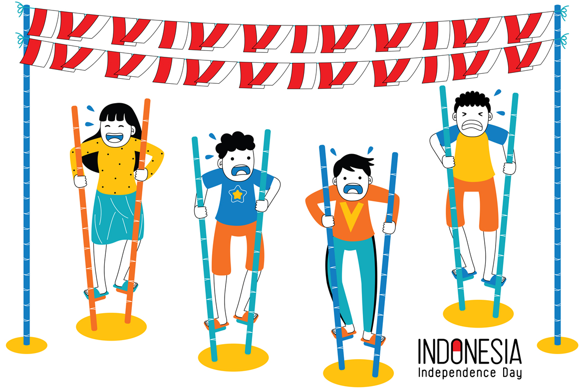 Indonesia Independence Day Vector Illustration #06
