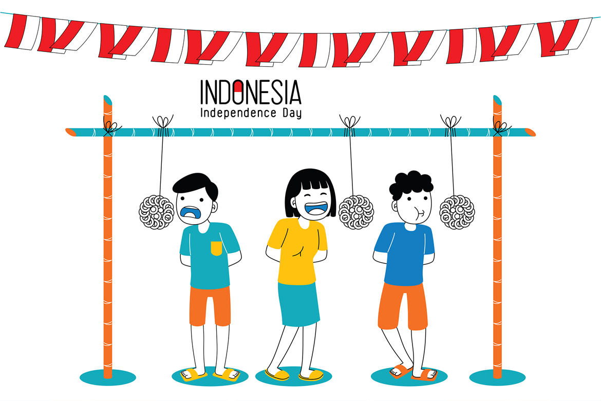 Indonesia Independence Day Vector Illustration #09