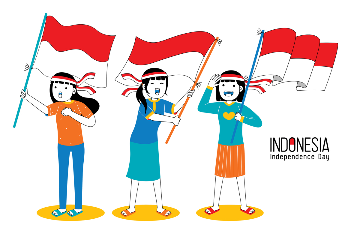 Indonesia Independence Day Vector Illustration #12