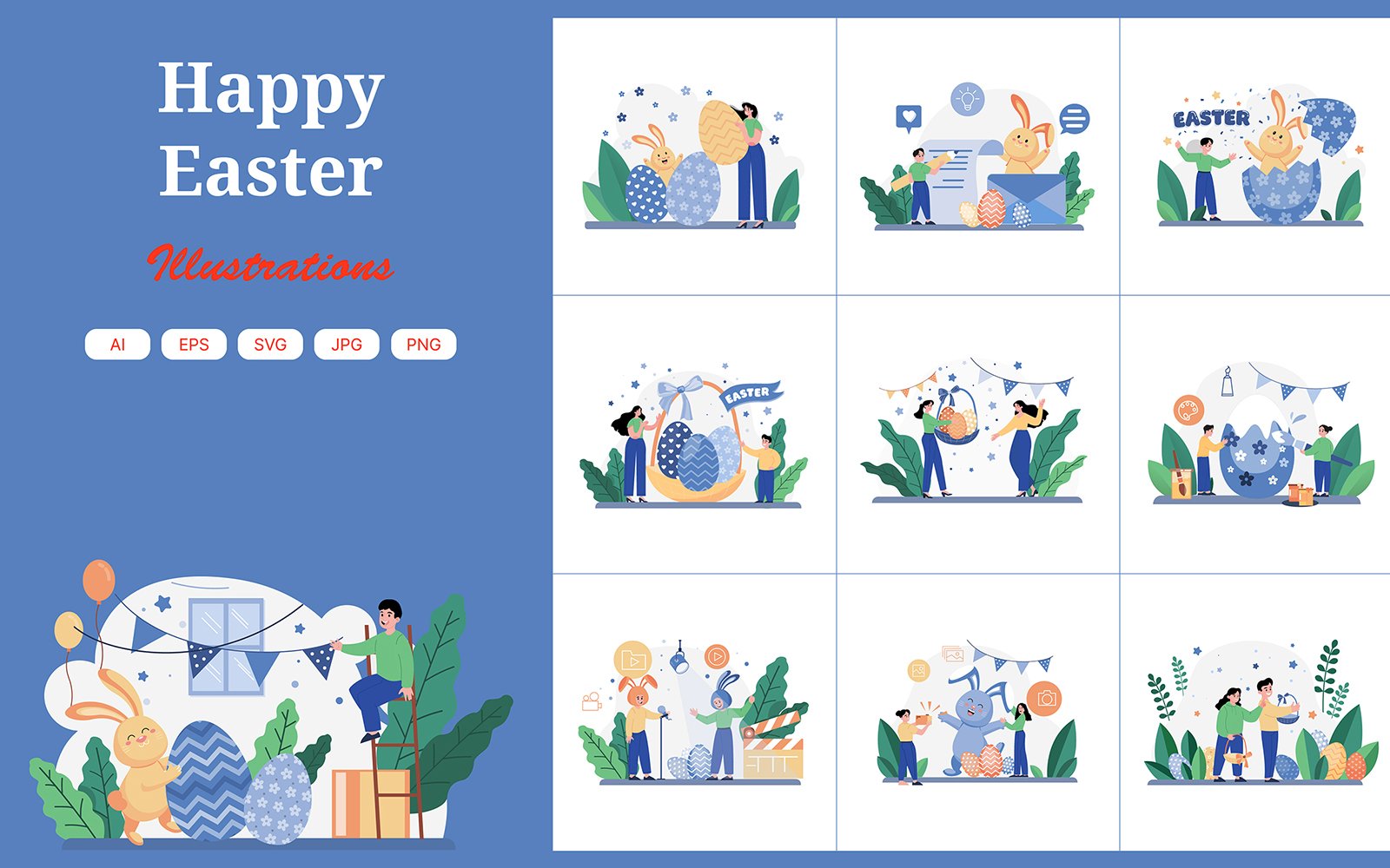 M513_ Easter Day Illustration Pack 1