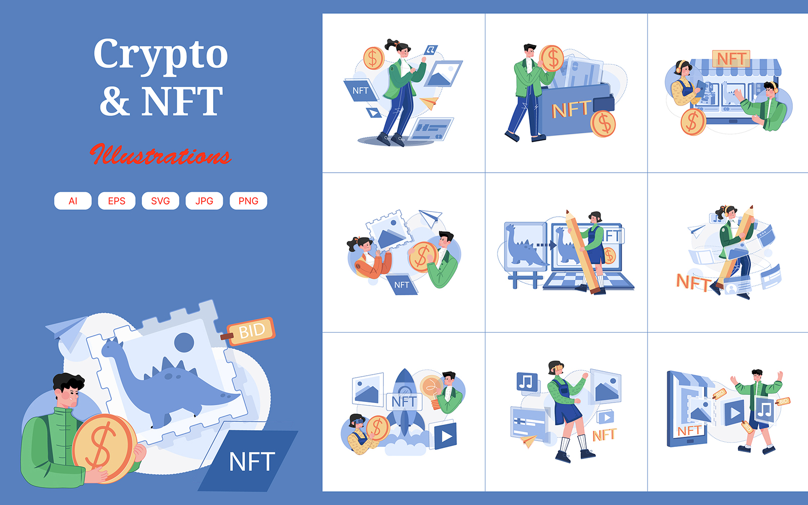 M505_NFT & Crypto Illustration Pack