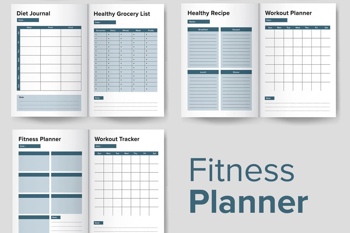 Fitness Planner Templates