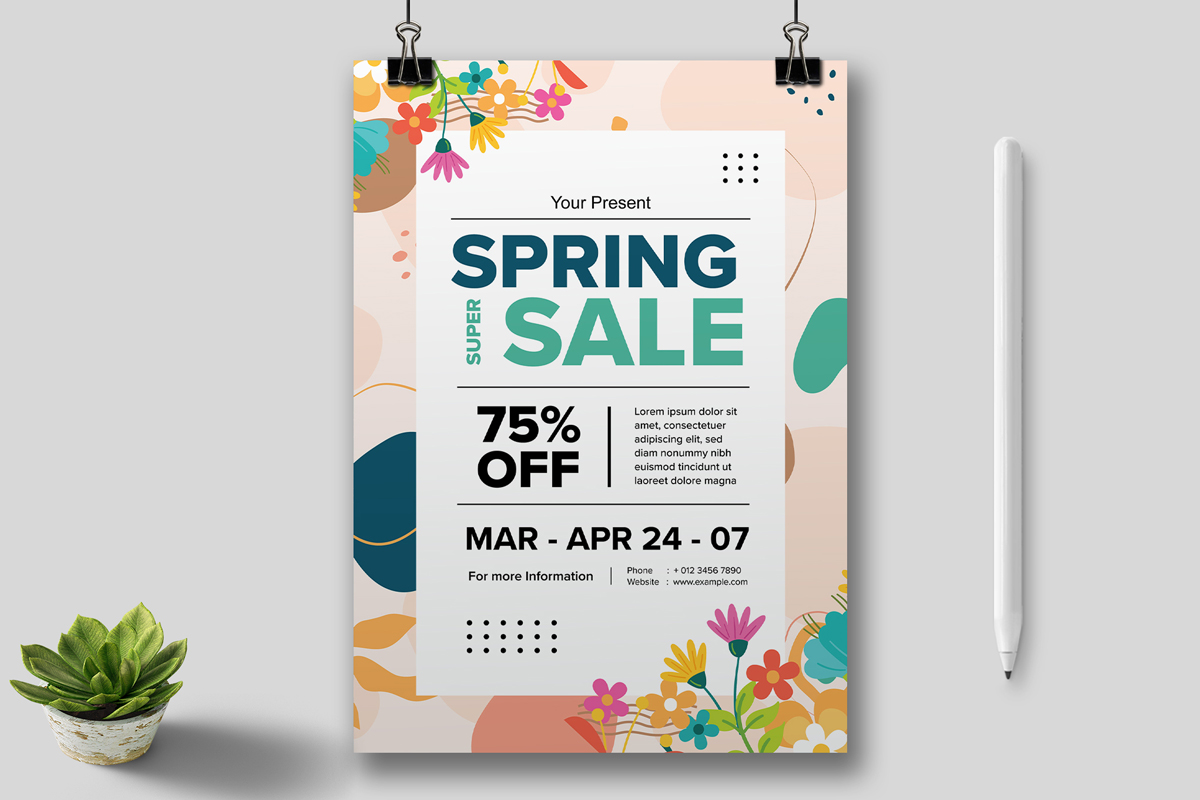 Spring Sale Flyers Template