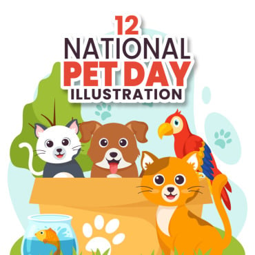 Pet Day Illustrations Templates 379795