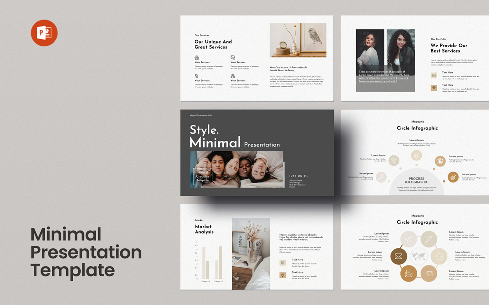 Minimal Presentation PowerPoint Layout Template