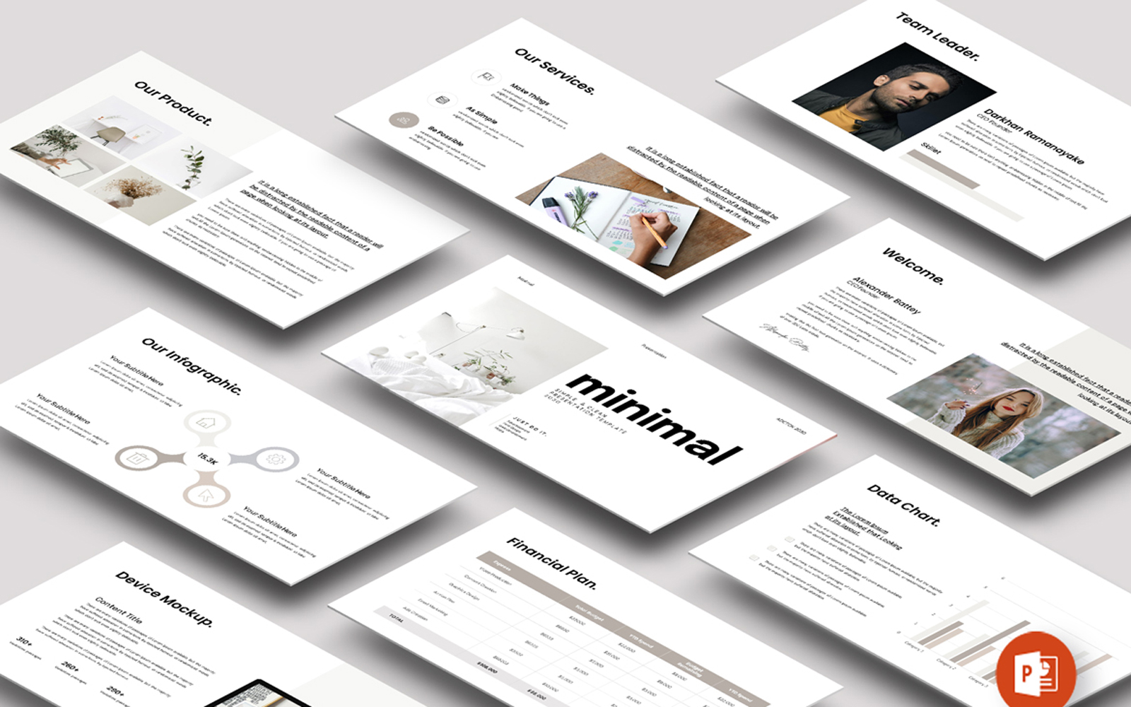 Minimal Presentation Layout  Template