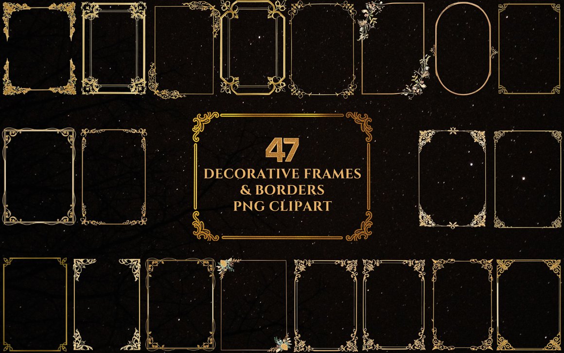 Decorative Frames & Borders PNG Clipart