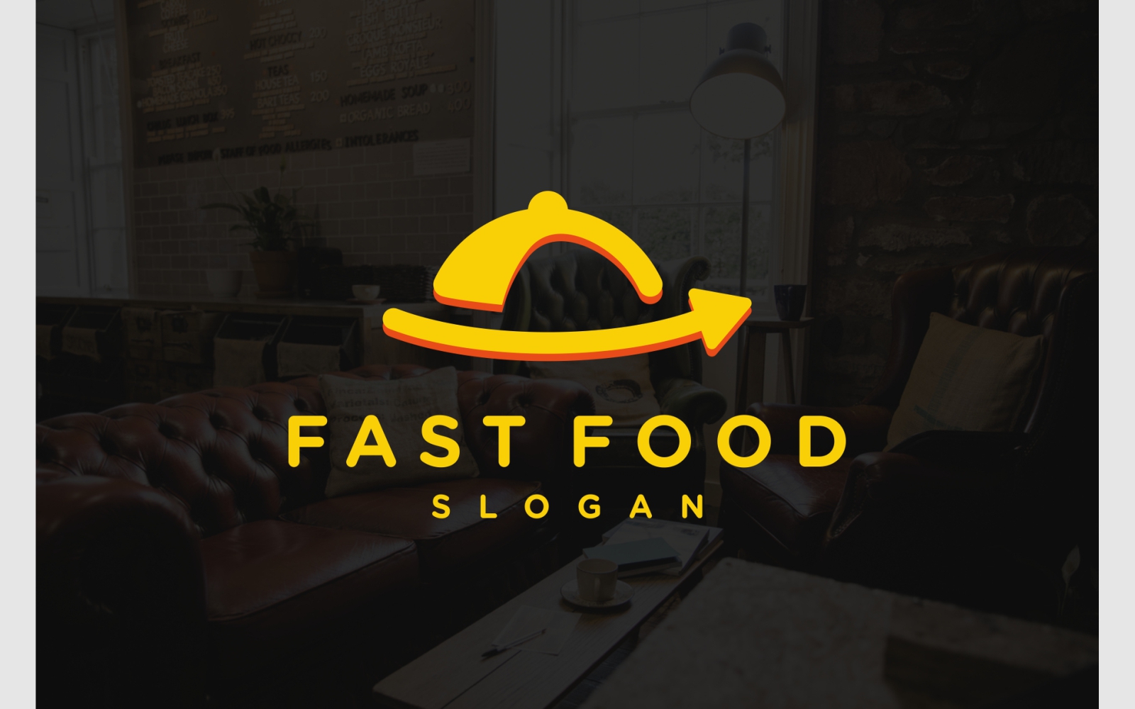 Fast Food Delivery Arrow Logo