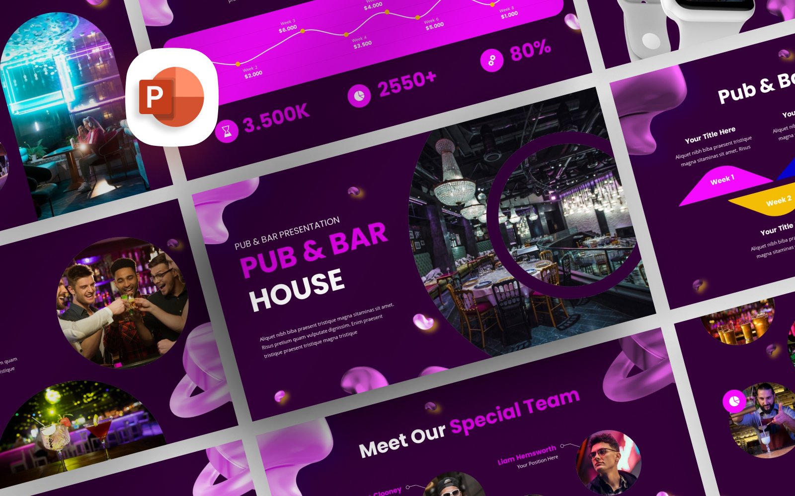 Pub and Bar PowerPoint Template